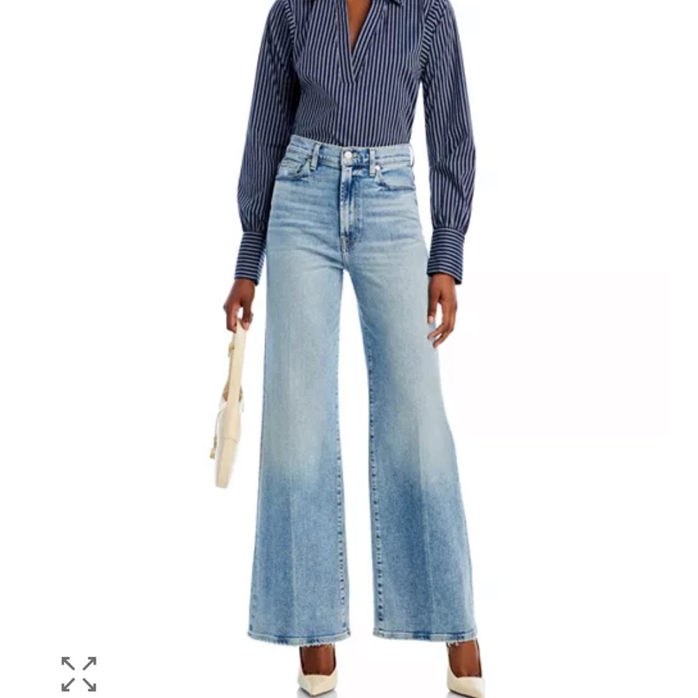 7 For All Mankind Light Blue High Rise Women's Jeans